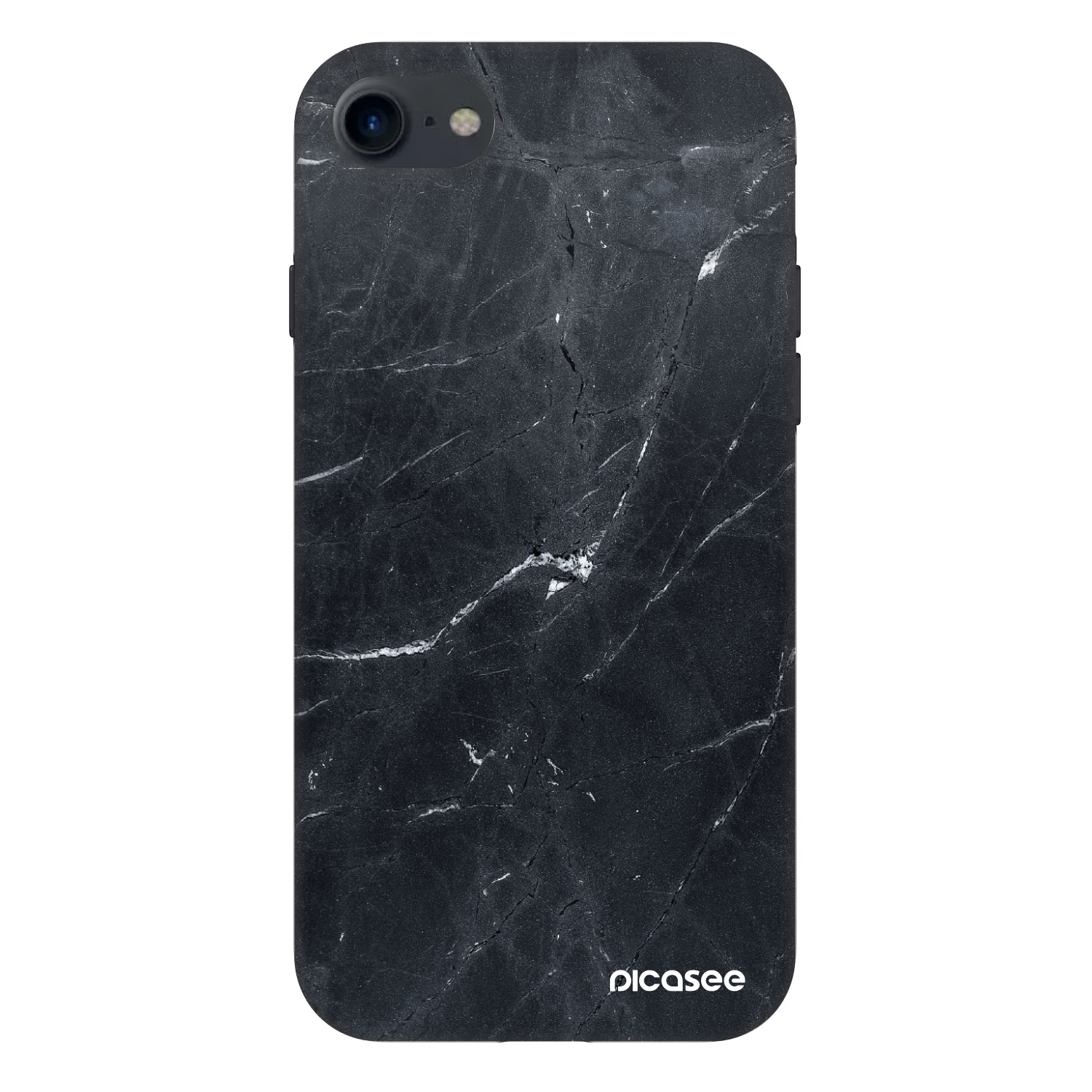Picasee Fashion Case pentru Apple iPhone SE 2022 - Black marble