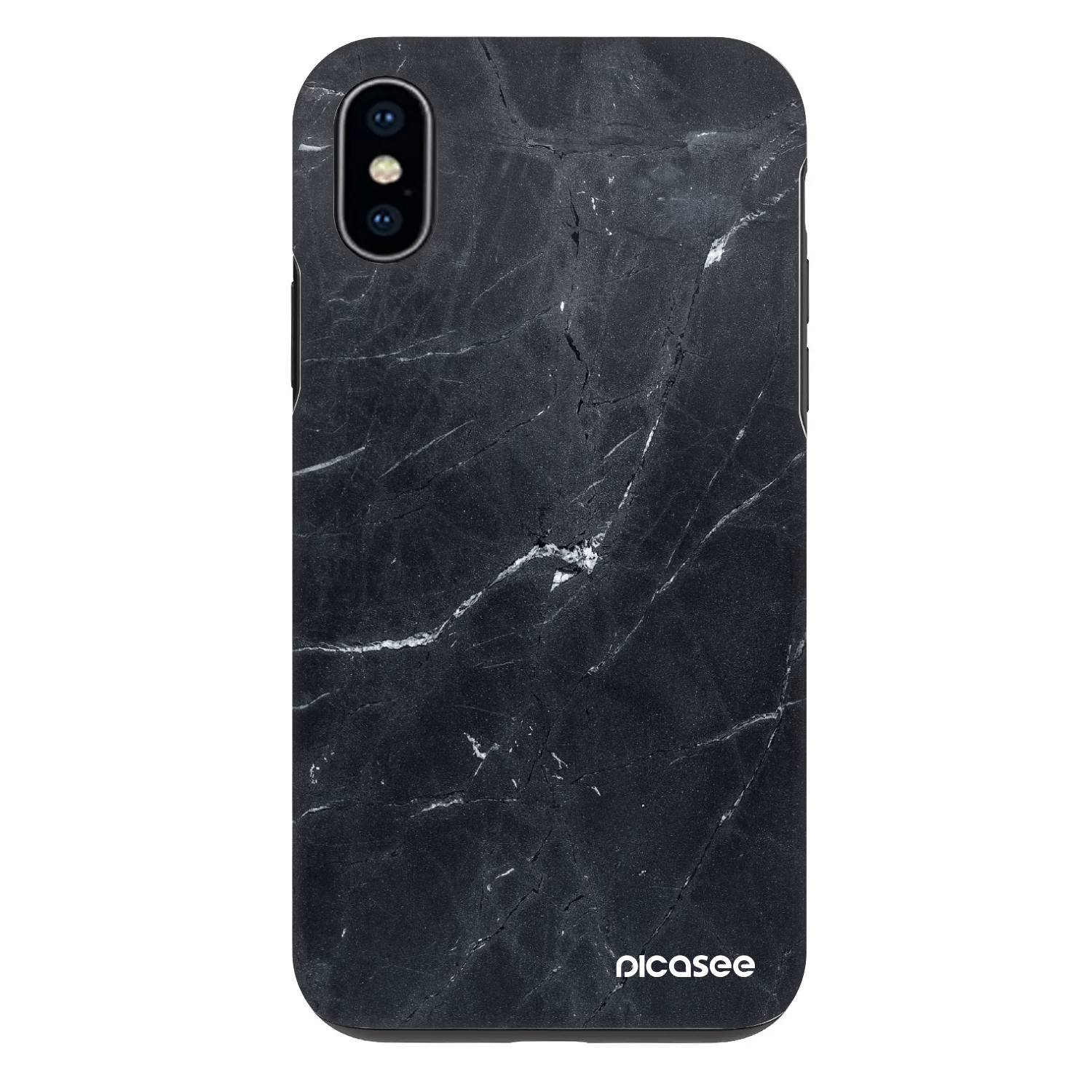 Picasee Fashion Case pentru Apple iPhone X/XS - Black marble