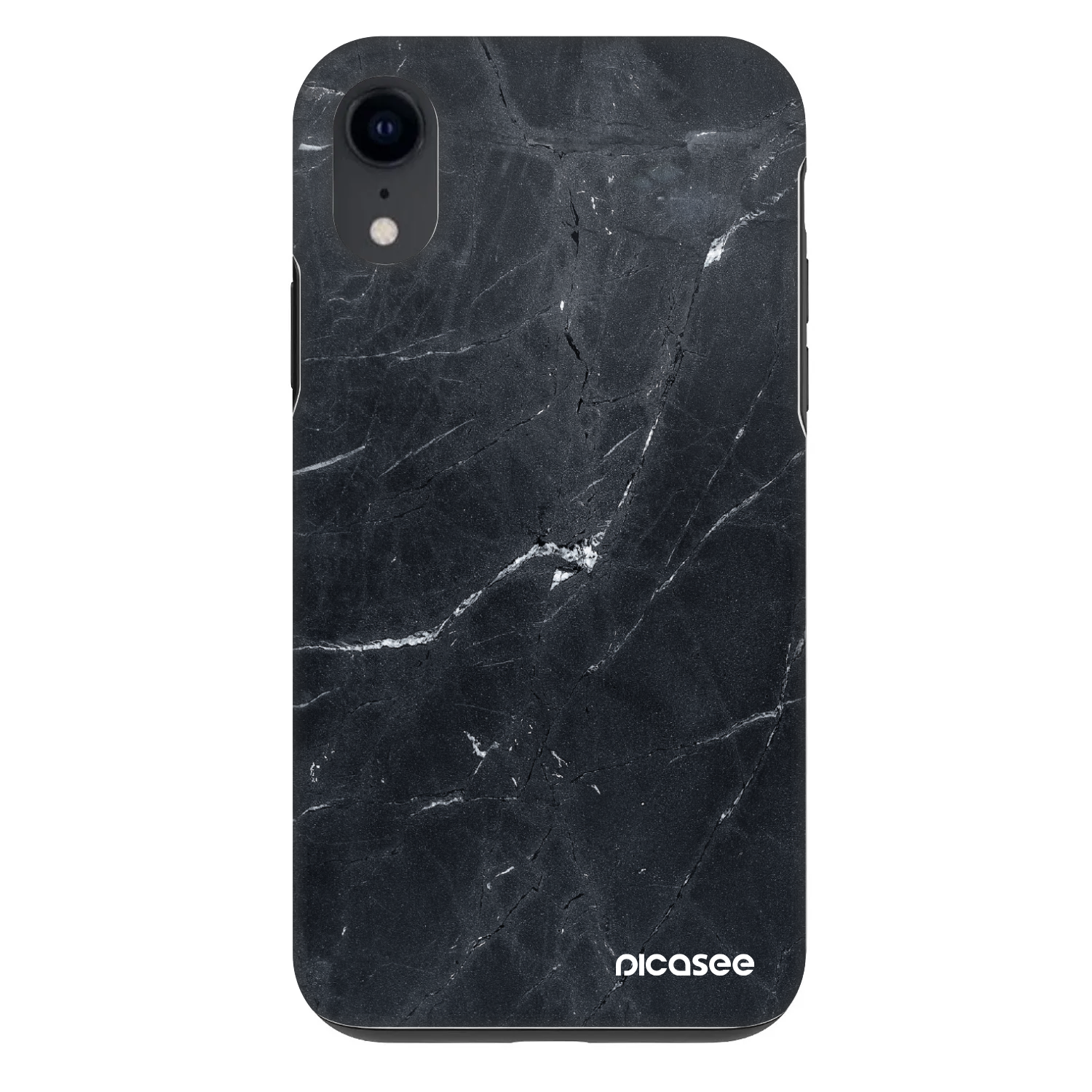 Picasee Fashion Case pentru Apple iPhone XR - Black marble