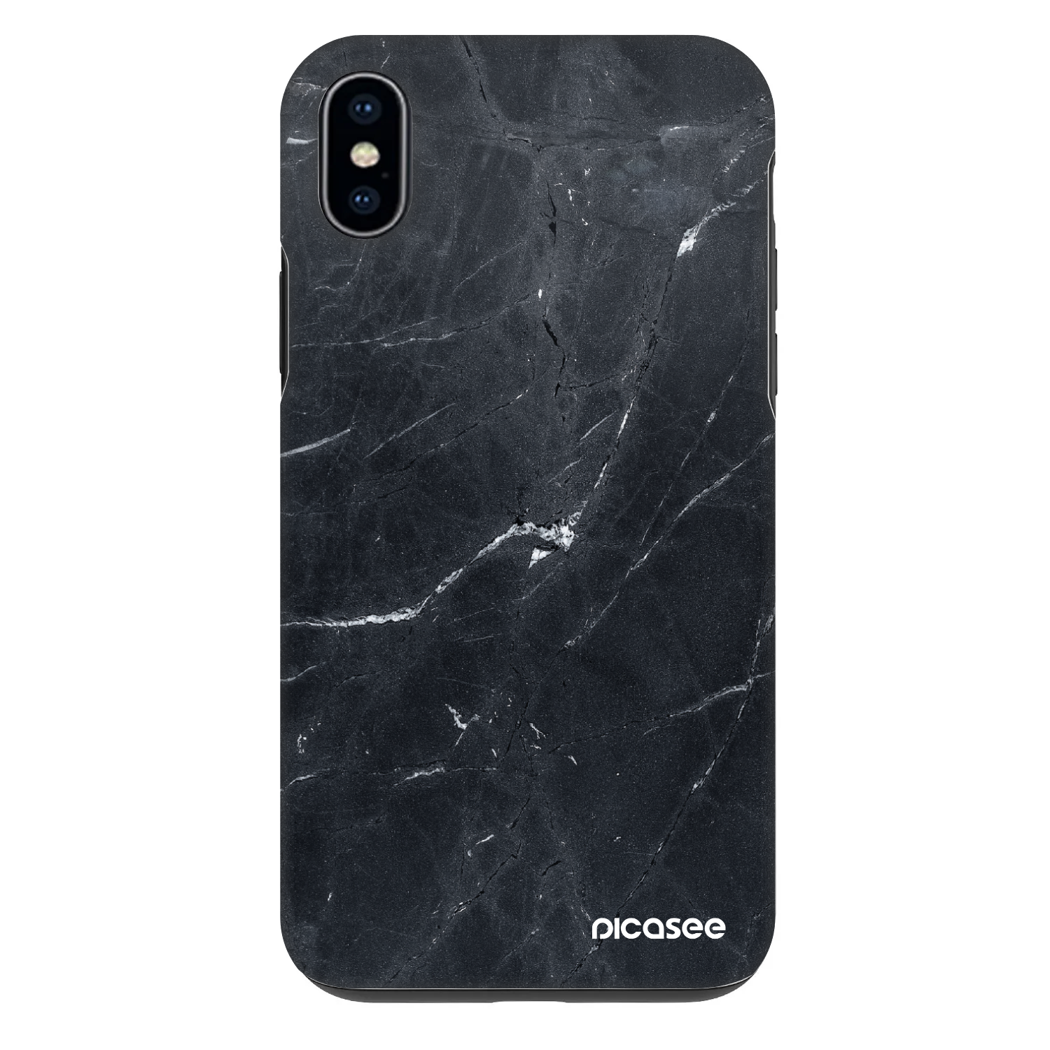 Picasee Fashion Case pentru Apple iPhone XS Max - Black marble