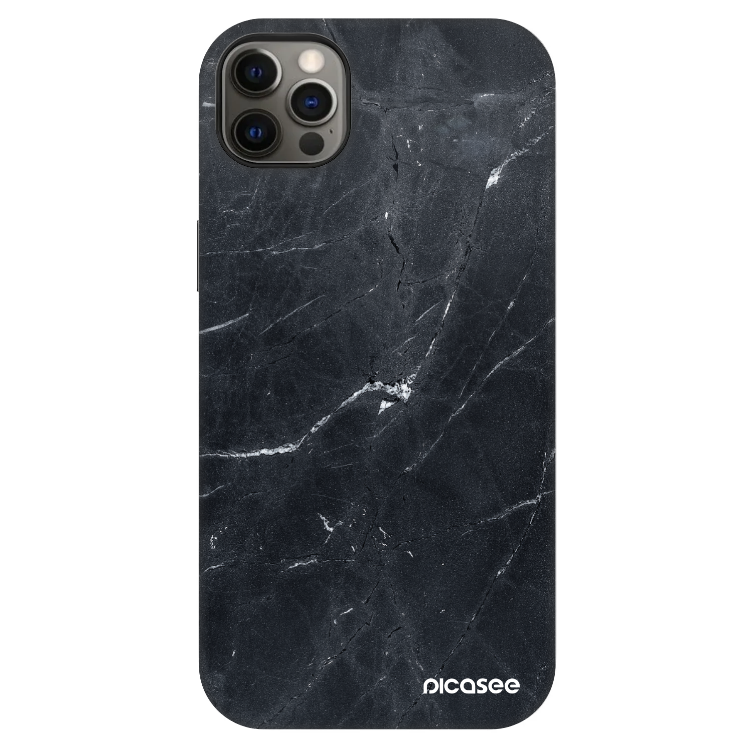 Picasee Fashion Case MagSafe pentru Apple iPhone 12 Pro Max - Black marble