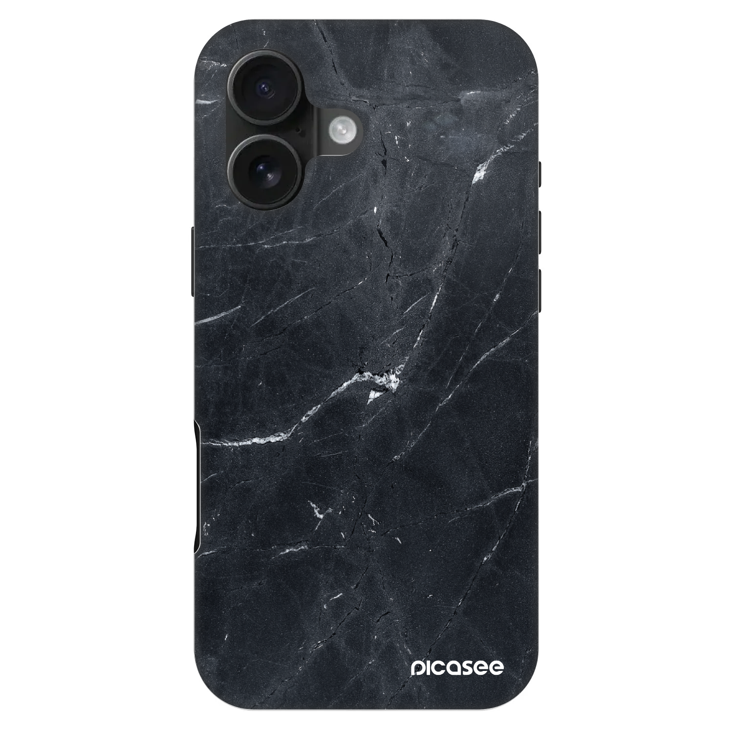 Picasee Fashion Case MagSafe pentru Apple iPhone 16 - Black marble