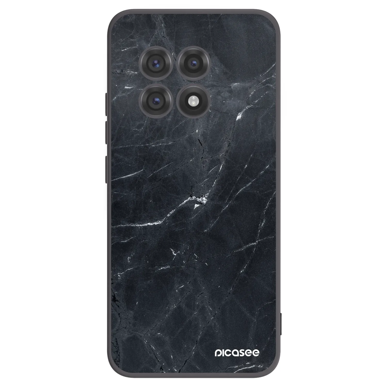 Picasee husă neagră din silicon pentru OnePlus 13R 5G - Black marble