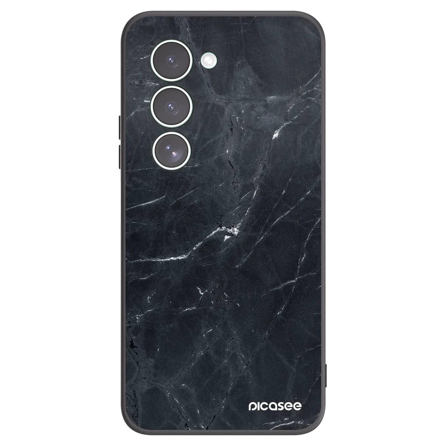 Picasee husă neagră din silicon pentru Xiaomi Redmi 15 5G - Black marble