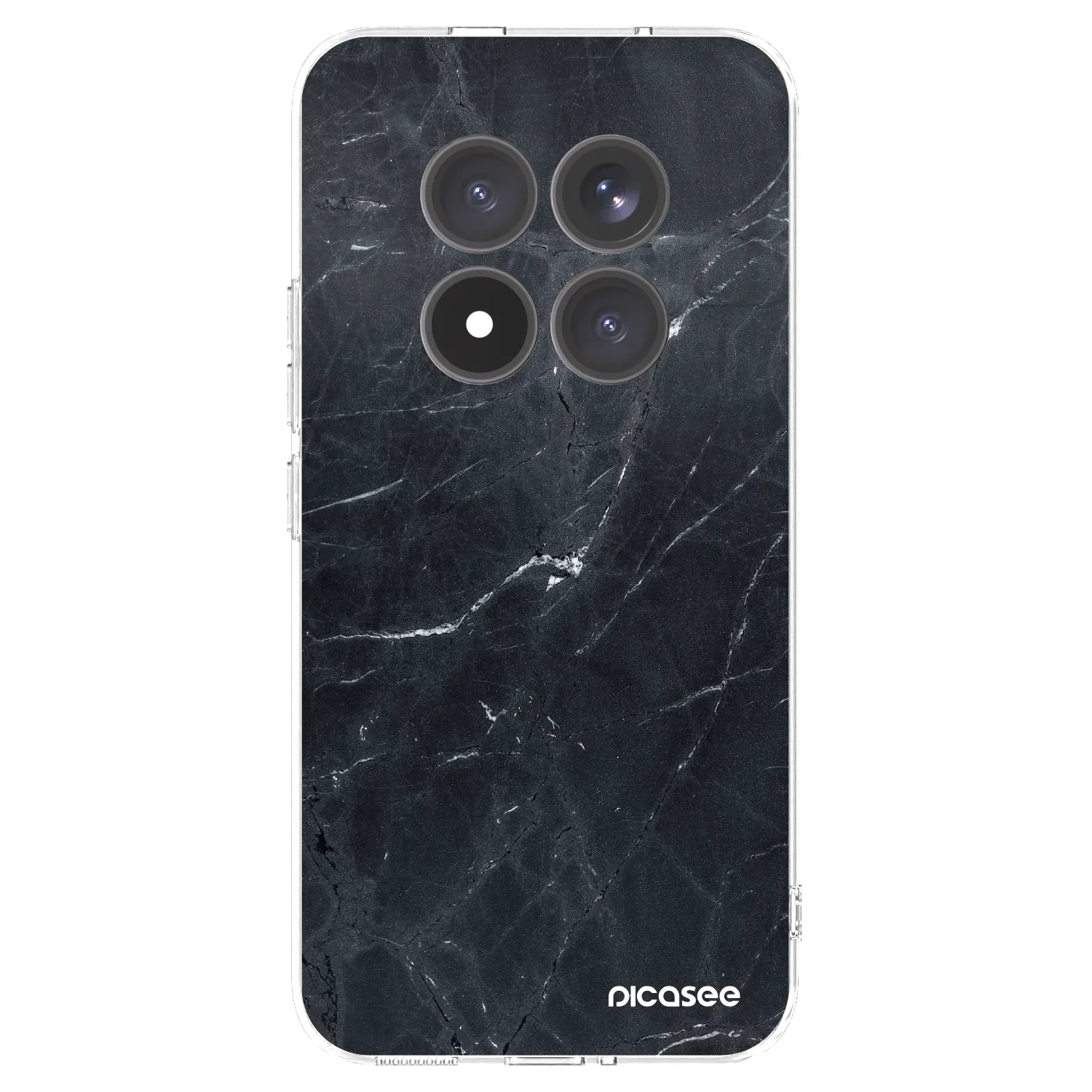 Picasee husă transparentă din silicon pentru Xiaomi Redmi Note 15 Pro+ - Black marble