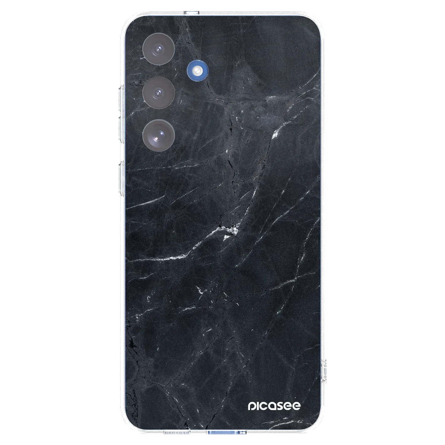 Picasee husă transparentă din silicon pentru Samsung Galaxy S25 FE 5G - Black marble