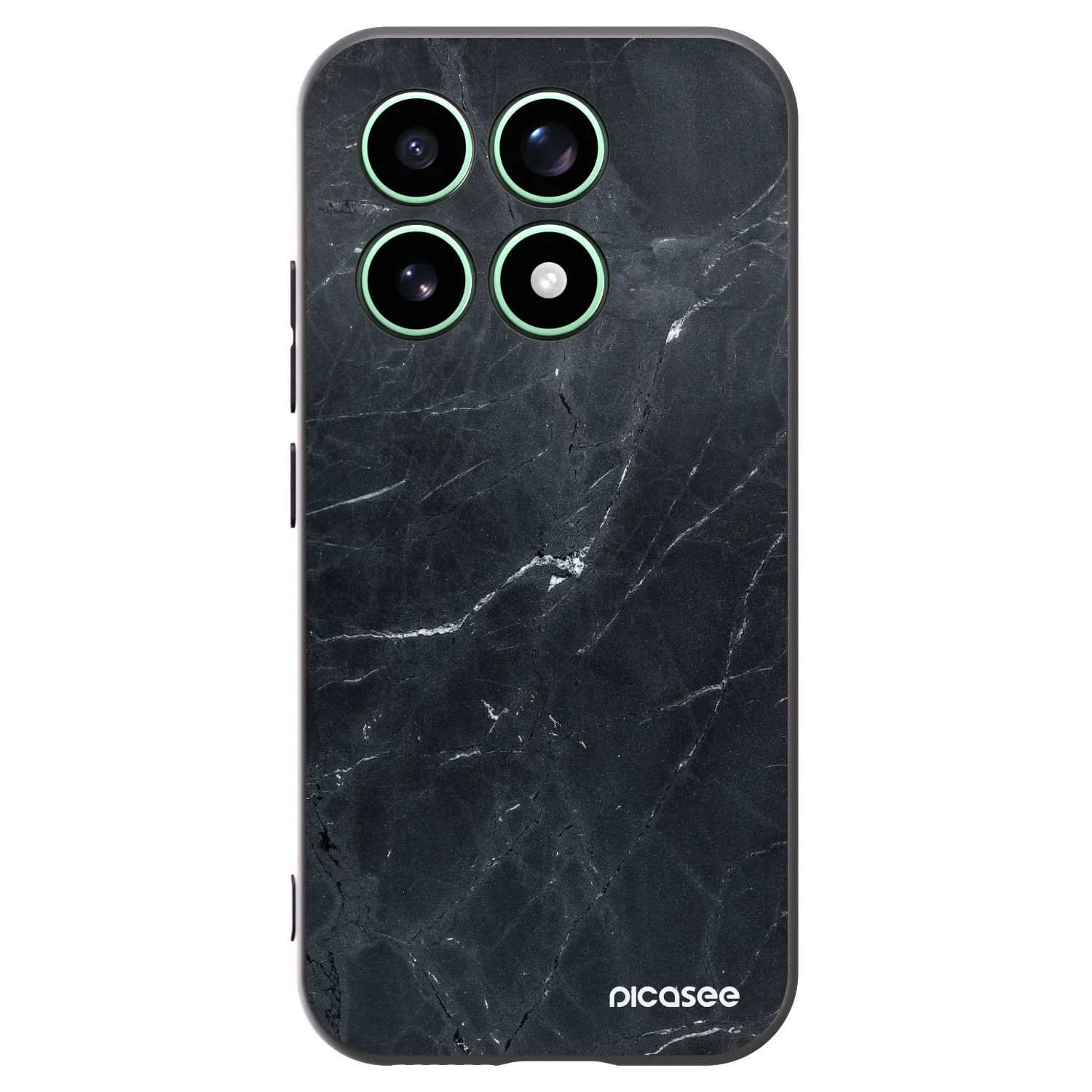 Picasee husă neagră din silicon pentru Xiaomi 17 - Black marble