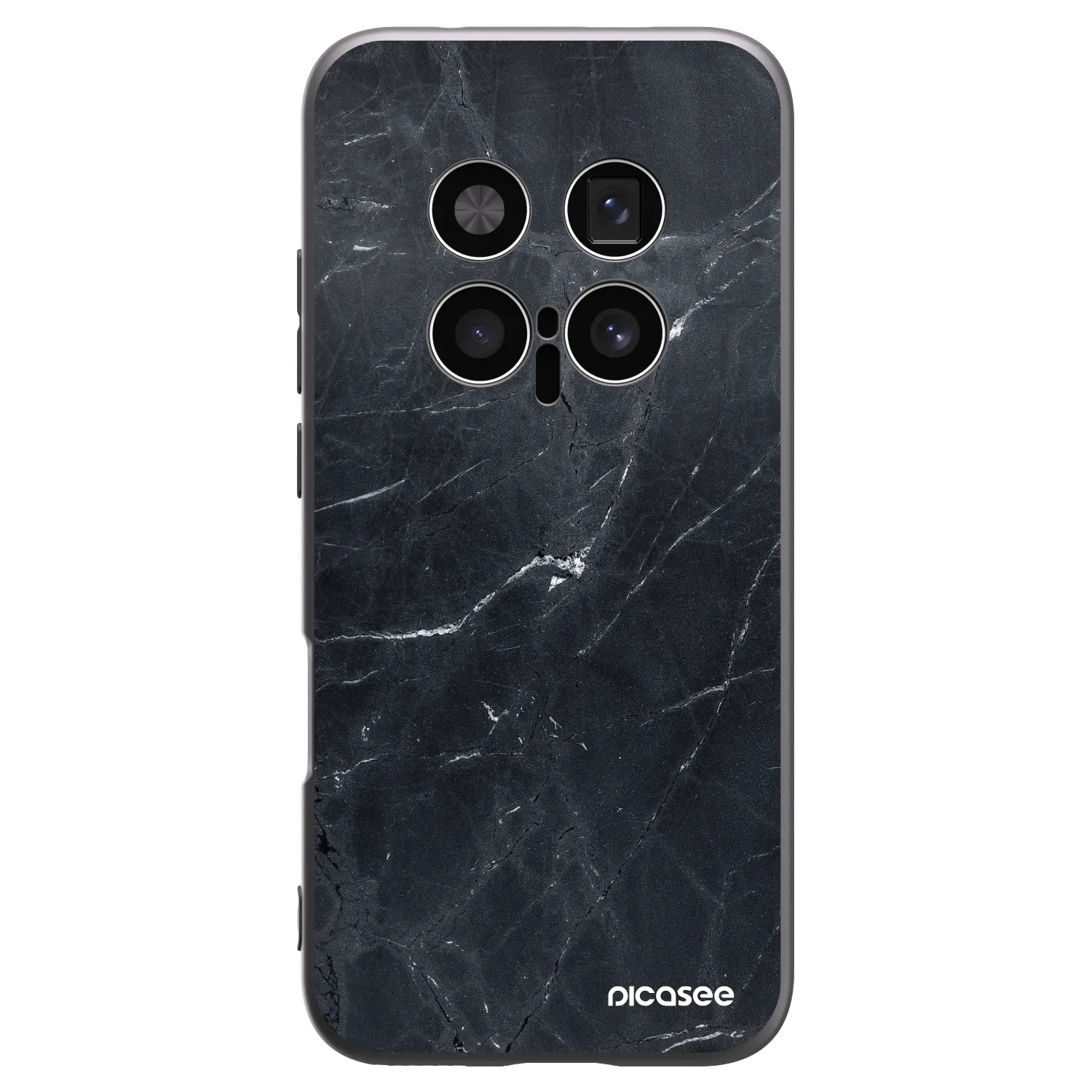 Picasee husă neagră din silicon pentru Honor Magic8 Pro 5G - Black marble