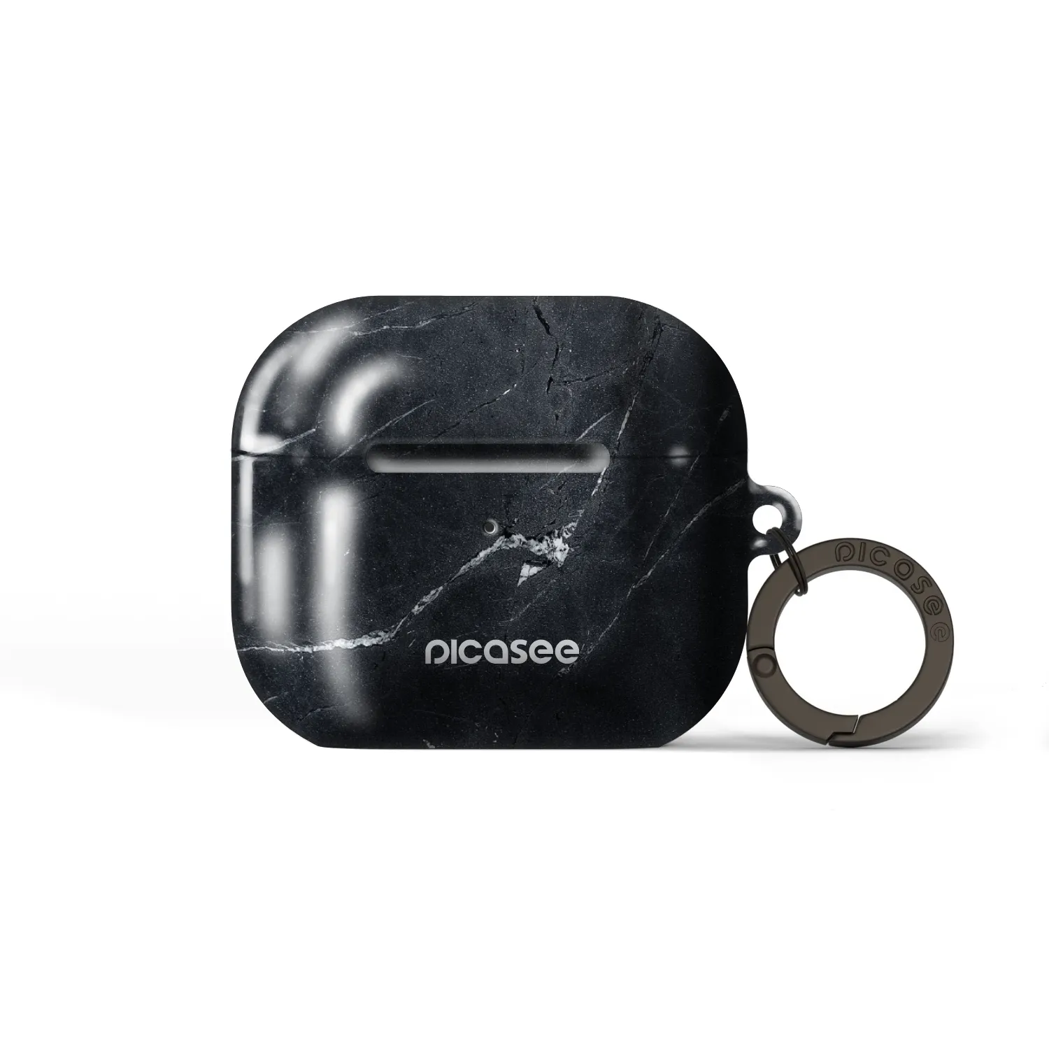 Picasee Obal pro Apple AirPods 3 - Black marble