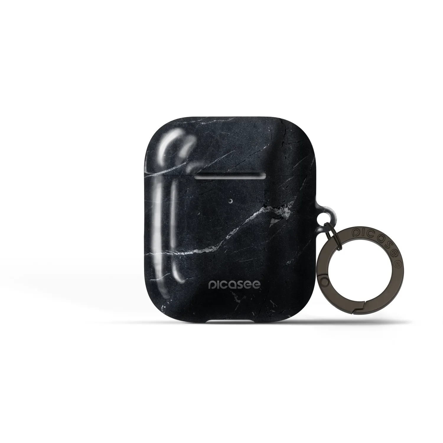 Picasee Obal pro Apple AirPods 1 - Black marble