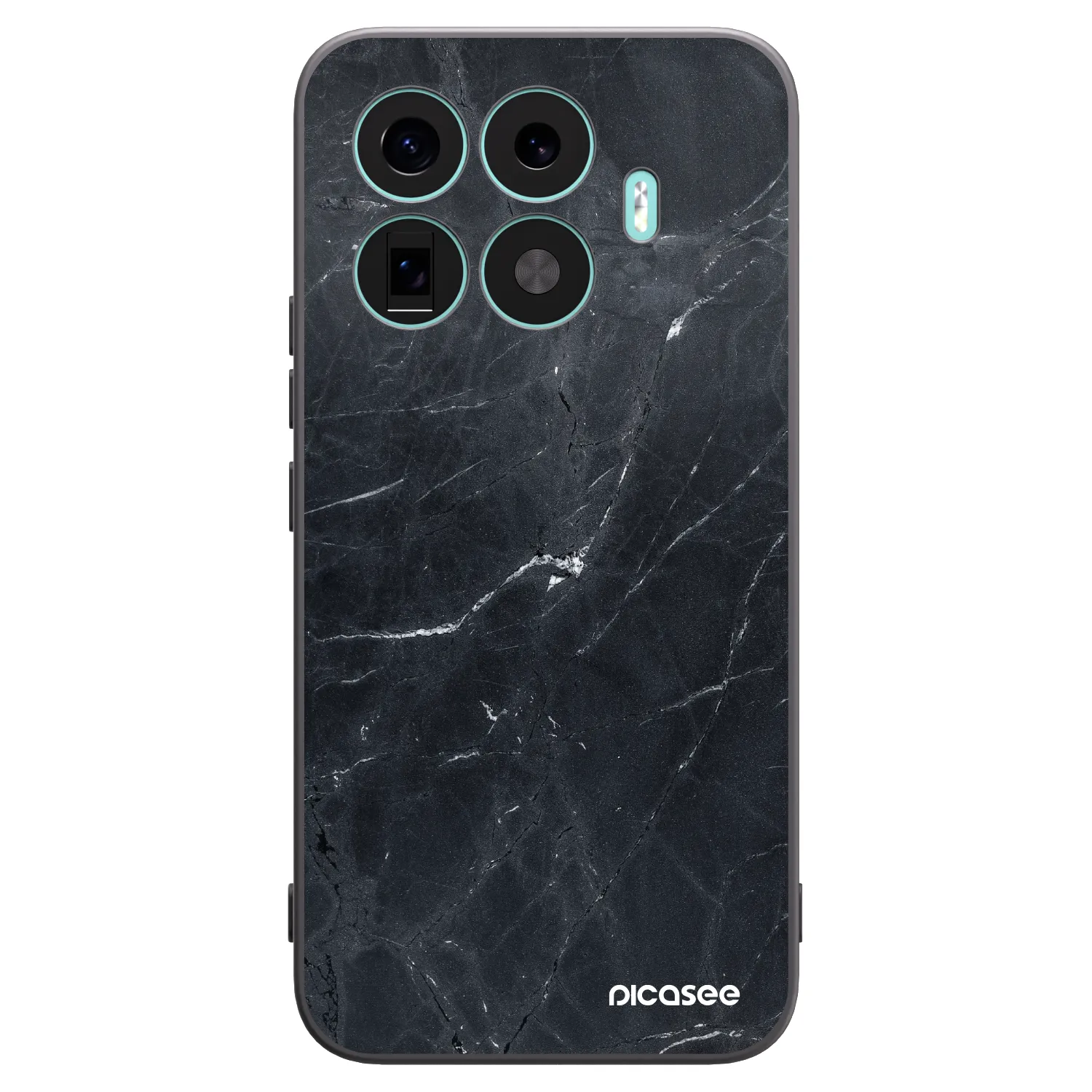 Picasee husă neagră din silicon pentru Xiaomi 17T Pro - Black marble