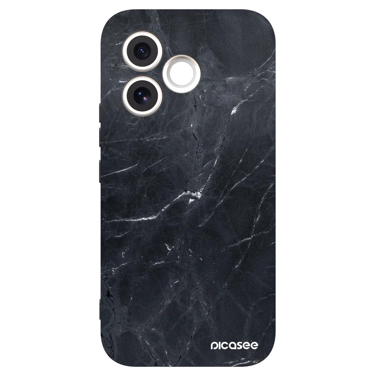Picasee husă neagră din silicon pentru Honor 600 Lite - Black marble