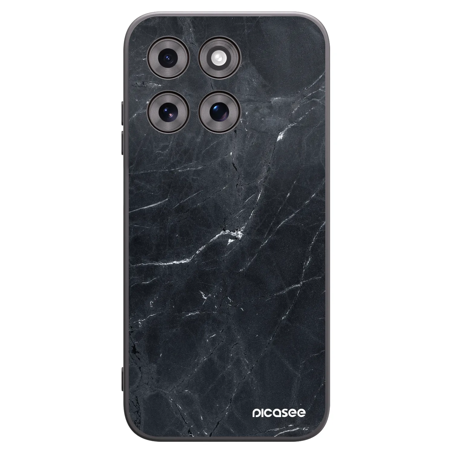 Picasee husă neagră din silicon pentru Motorola Moto G77 - Black marble