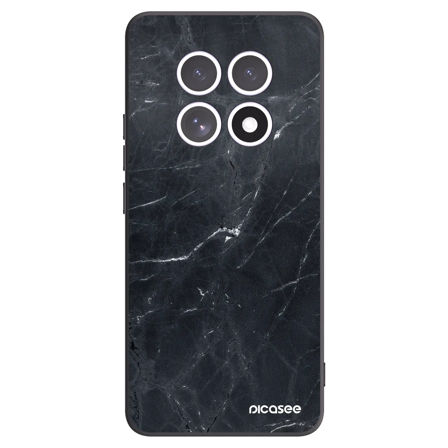 Picasee husă neagră din silicon pentru Xiaomi Redmi Note 15 5G - Black marble