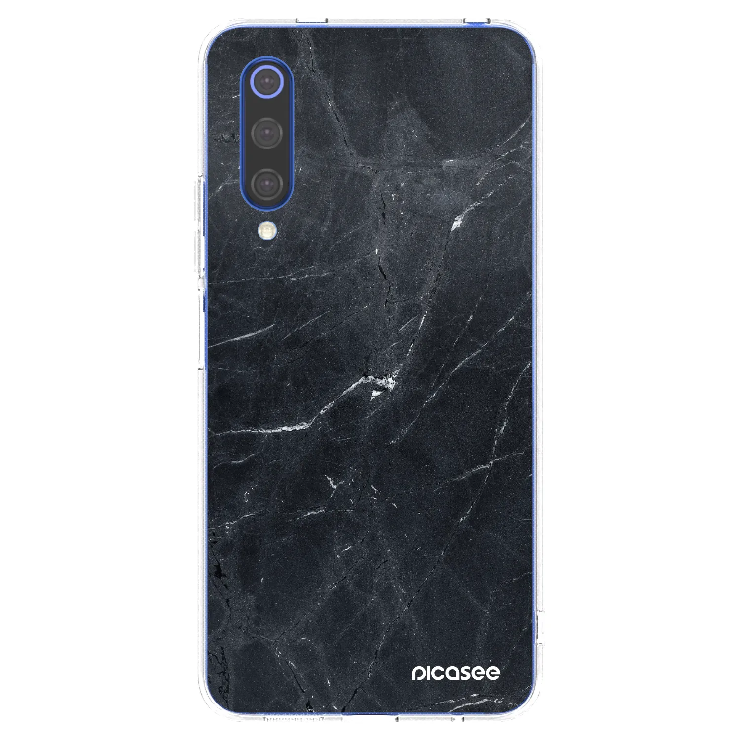 Picasee husă transparentă din silicon pentru Xiaomi Mi 9 SE - Black marble