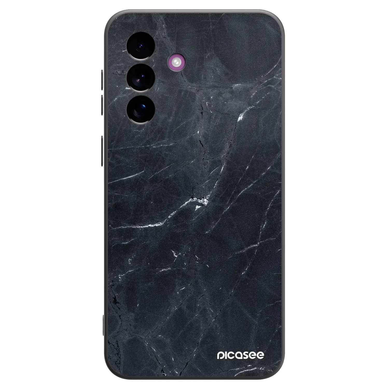 Picasee husă neagră din silicon pentru Samsung Galaxy A37 - Black marble
