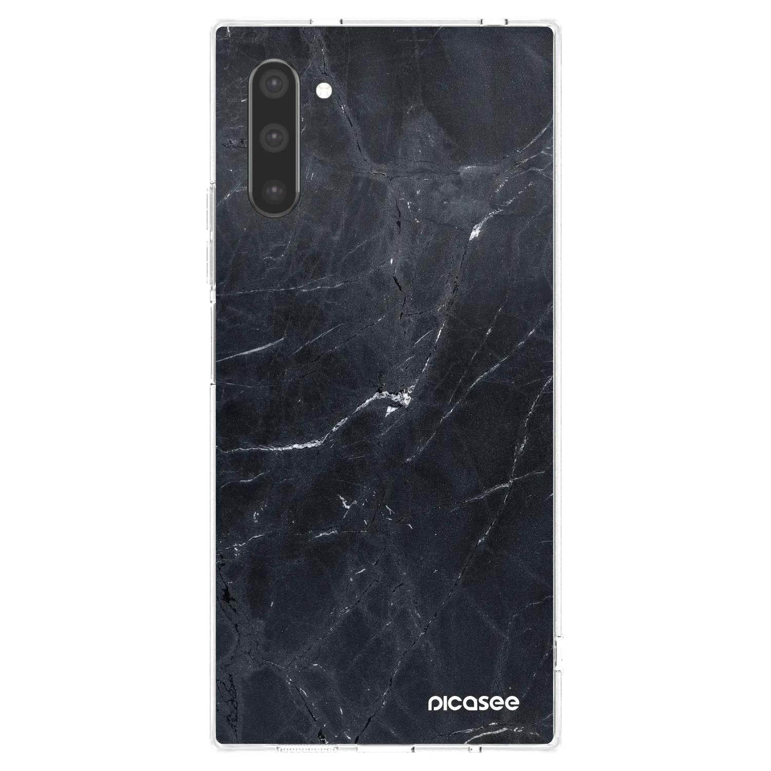 Picasee husă transparentă din silicon pentru Samsung Galaxy Note 10 N970F - Black marble