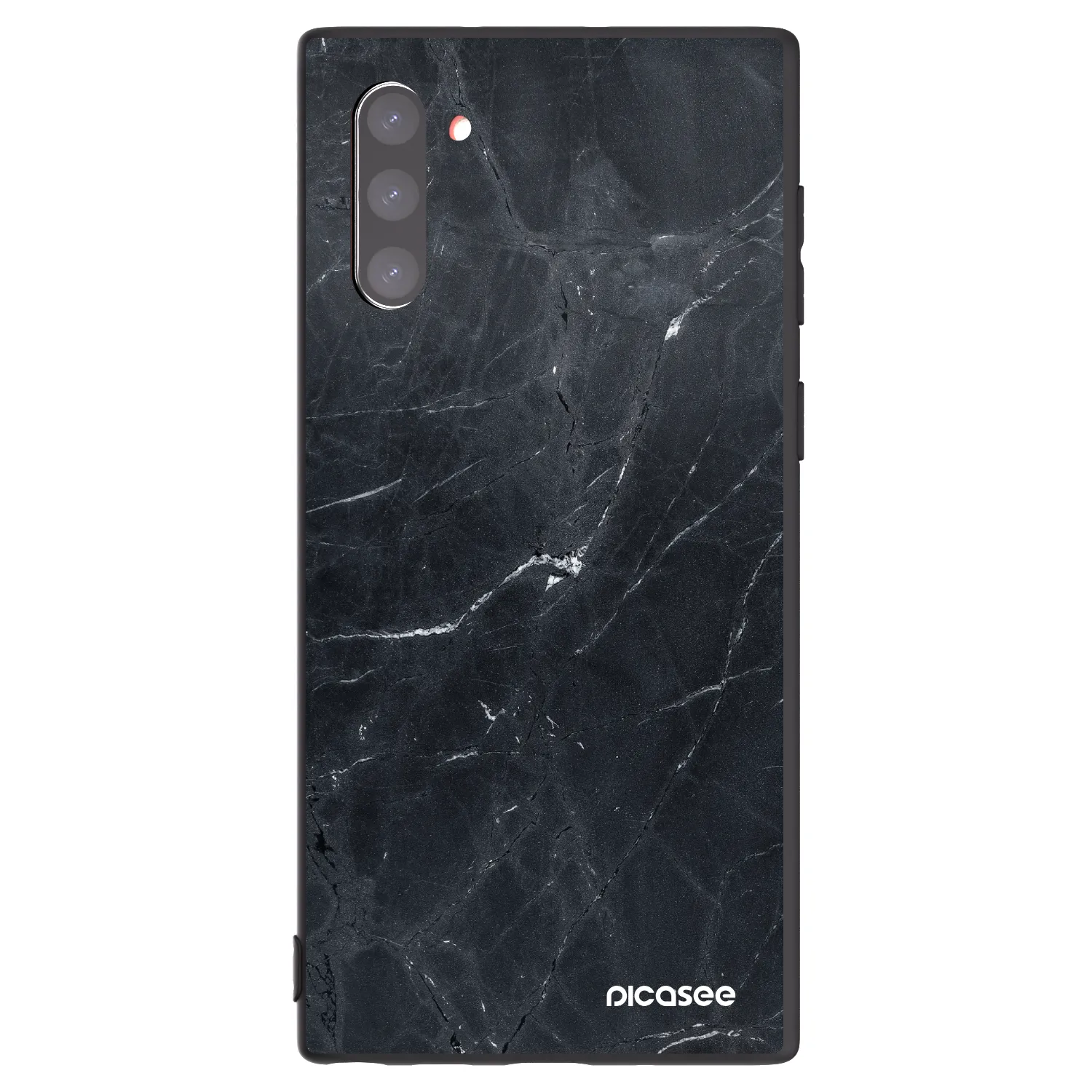 Picasee husă neagră din silicon pentru Samsung Galaxy Note 10 N970F - Black marble