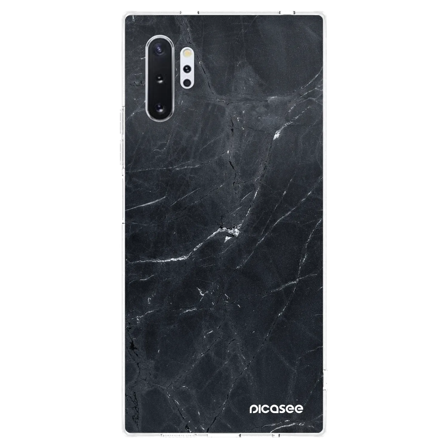 Picasee husă transparentă din silicon pentru Samsung Galaxy Note 10+ N975F - Black marble