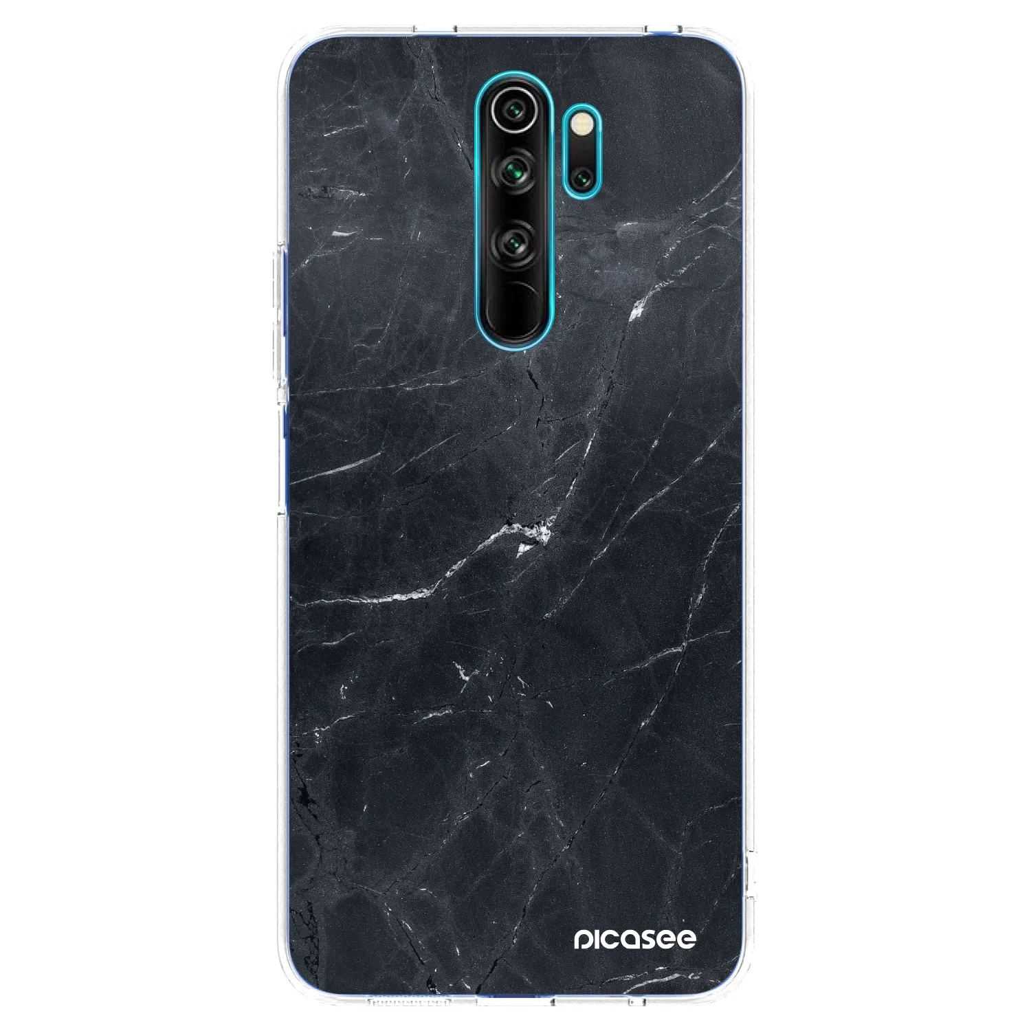 Picasee husă transparentă din silicon pentru Xiaomi Redmi Note 8 Pro - Black marble