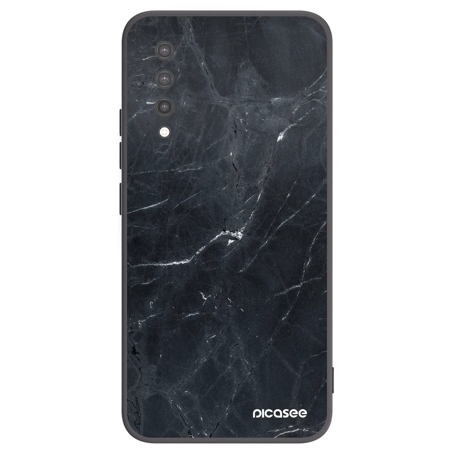 Picasee husă neagră din silicon pentru Xiaomi Mi 9 Lite - Black marble