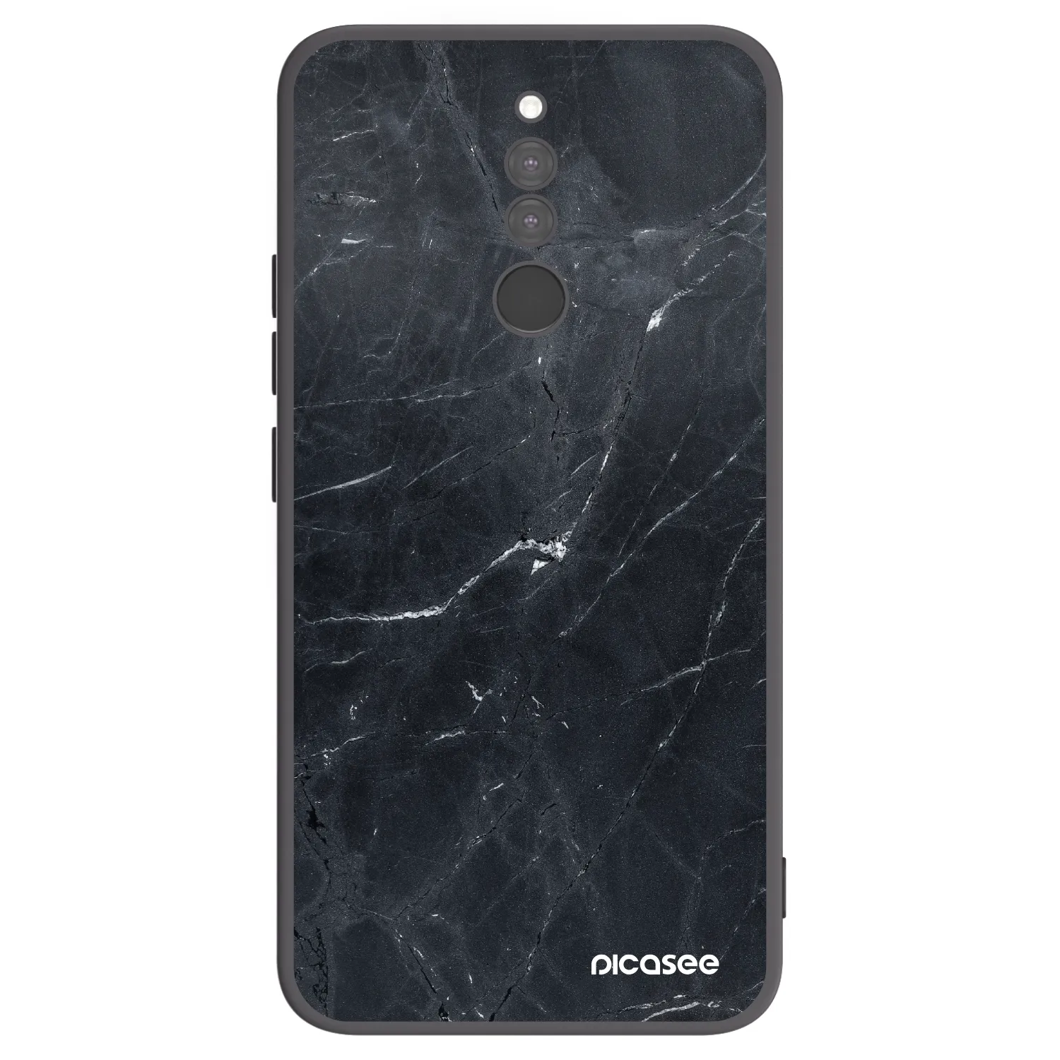Picasee husă neagră din silicon pentru Xiaomi Redmi 8 - Black marble