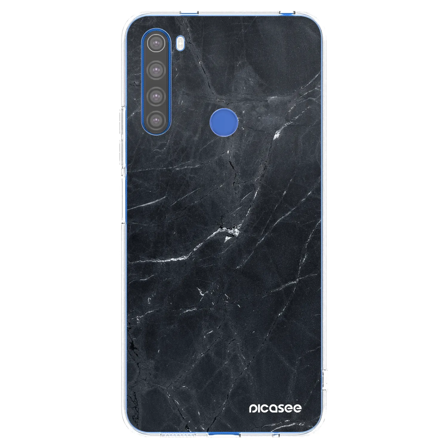 Picasee husă transparentă din silicon pentru Xiaomi Redmi Note 8T - Black marble