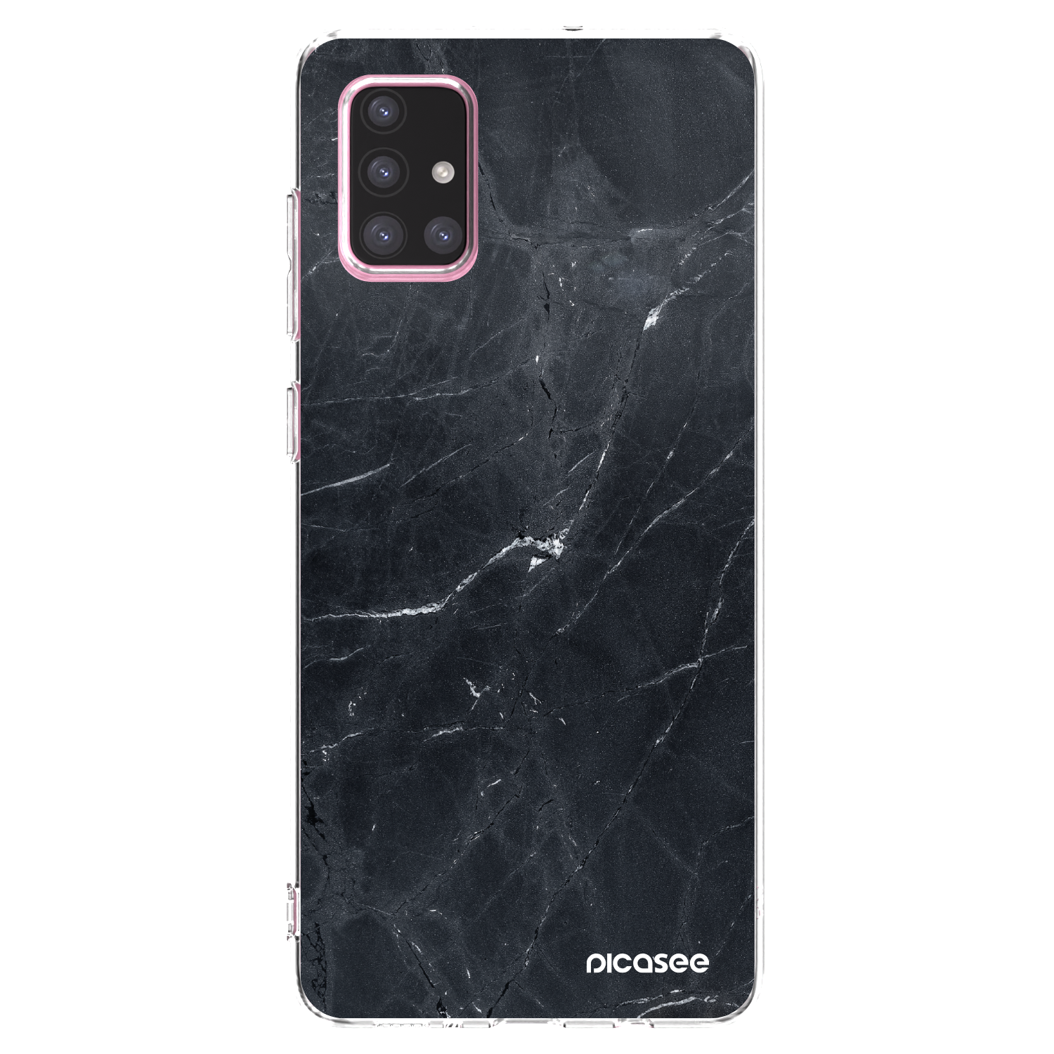 Picasee husă transparentă din silicon pentru Samsung Galaxy A71 A715F - Black marble