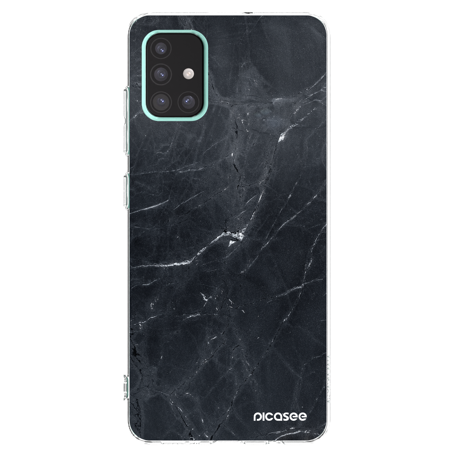 Picasee husă transparentă din silicon pentru Samsung Galaxy A51 A515F - Black marble