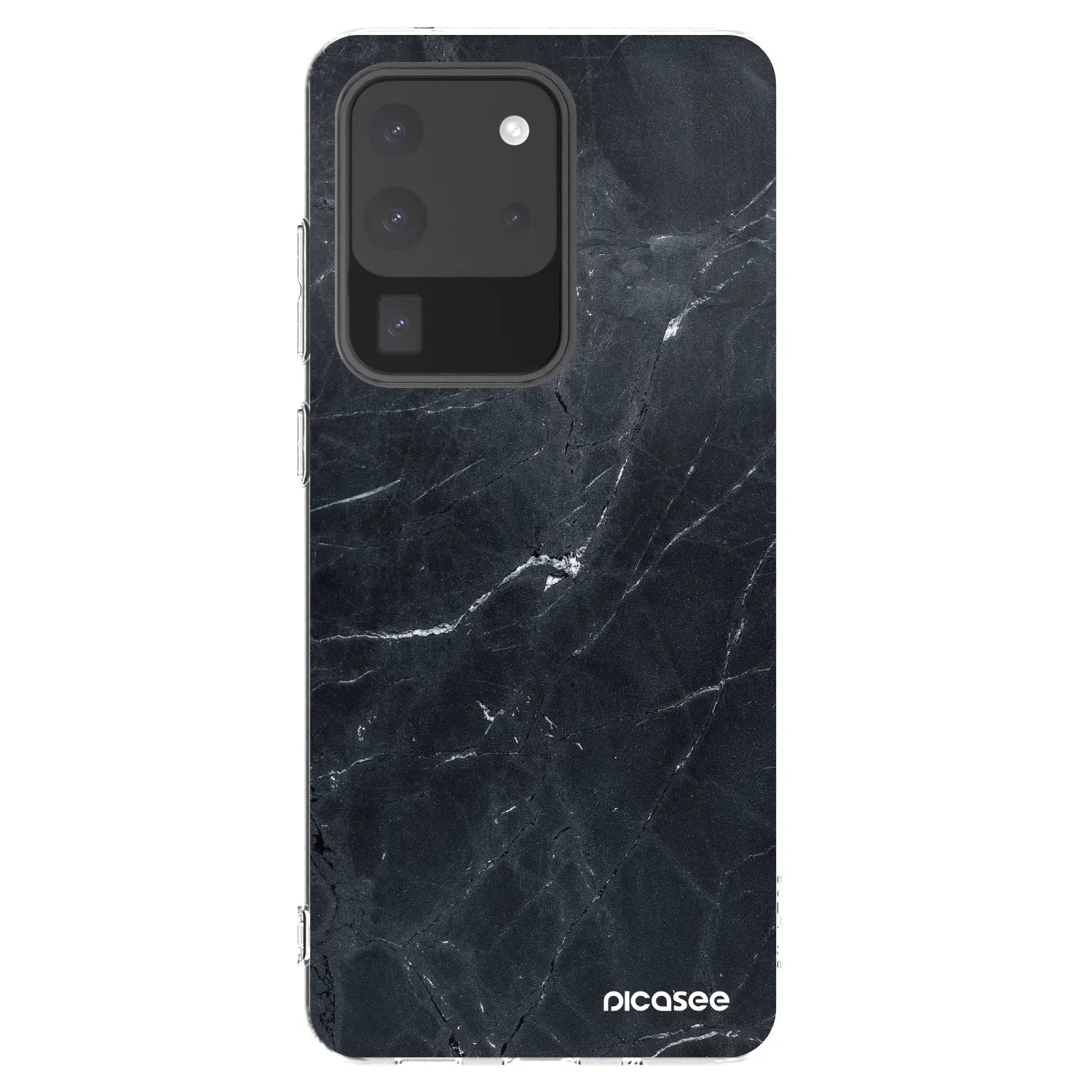 Picasee husă transparentă din silicon pentru Samsung Galaxy S20 Ultra 5G G988F - Black marble