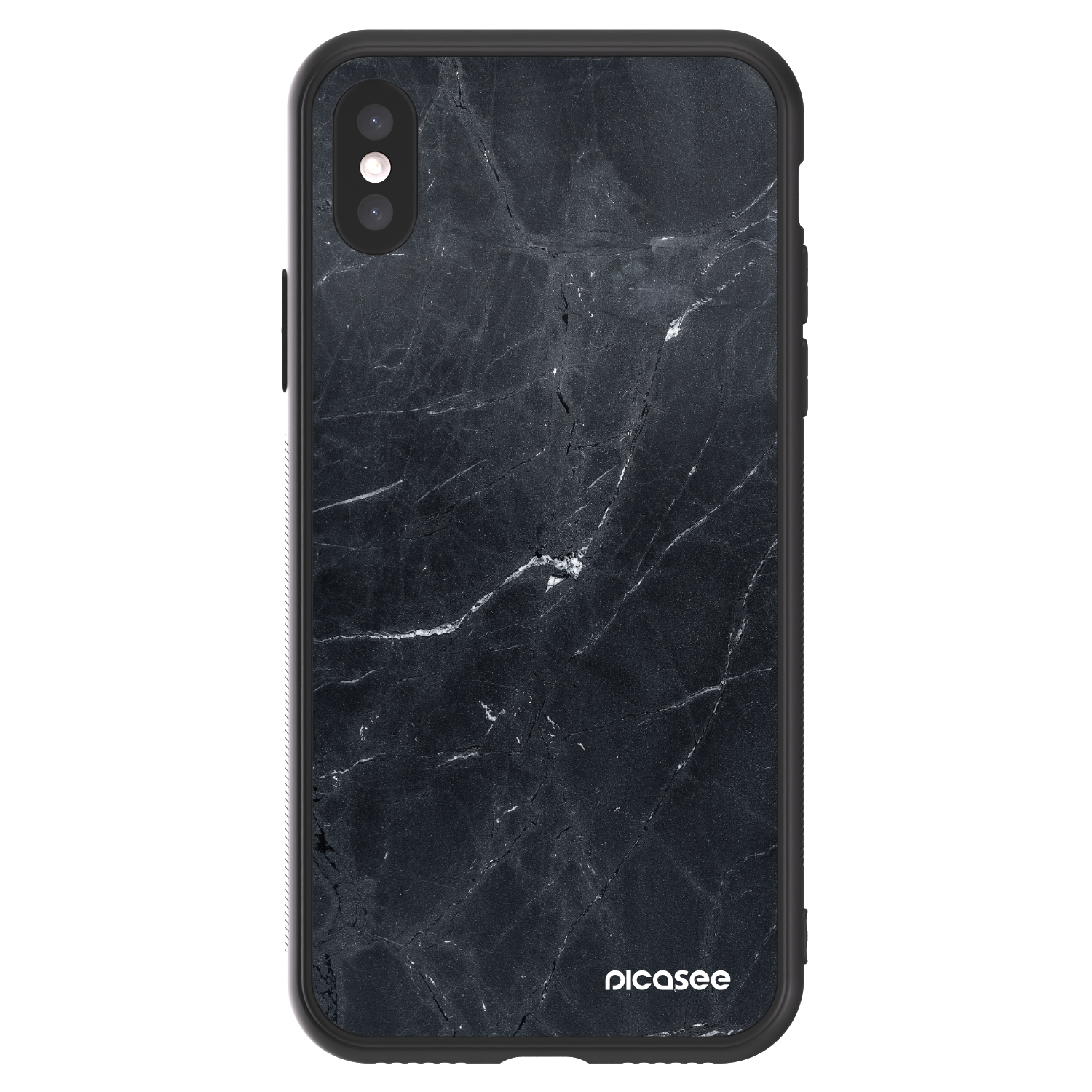 Picasee ULTIMATE CASE pentru Apple iPhone X/XS - Black marble