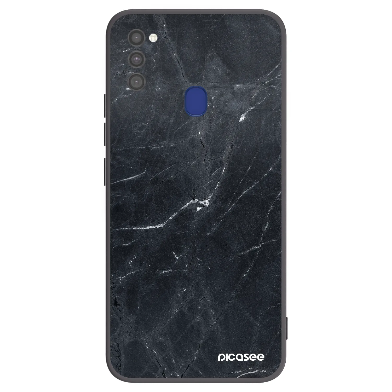 Picasee husă neagră din silicon pentru Samsung Galaxy M21 M215F - Black marble