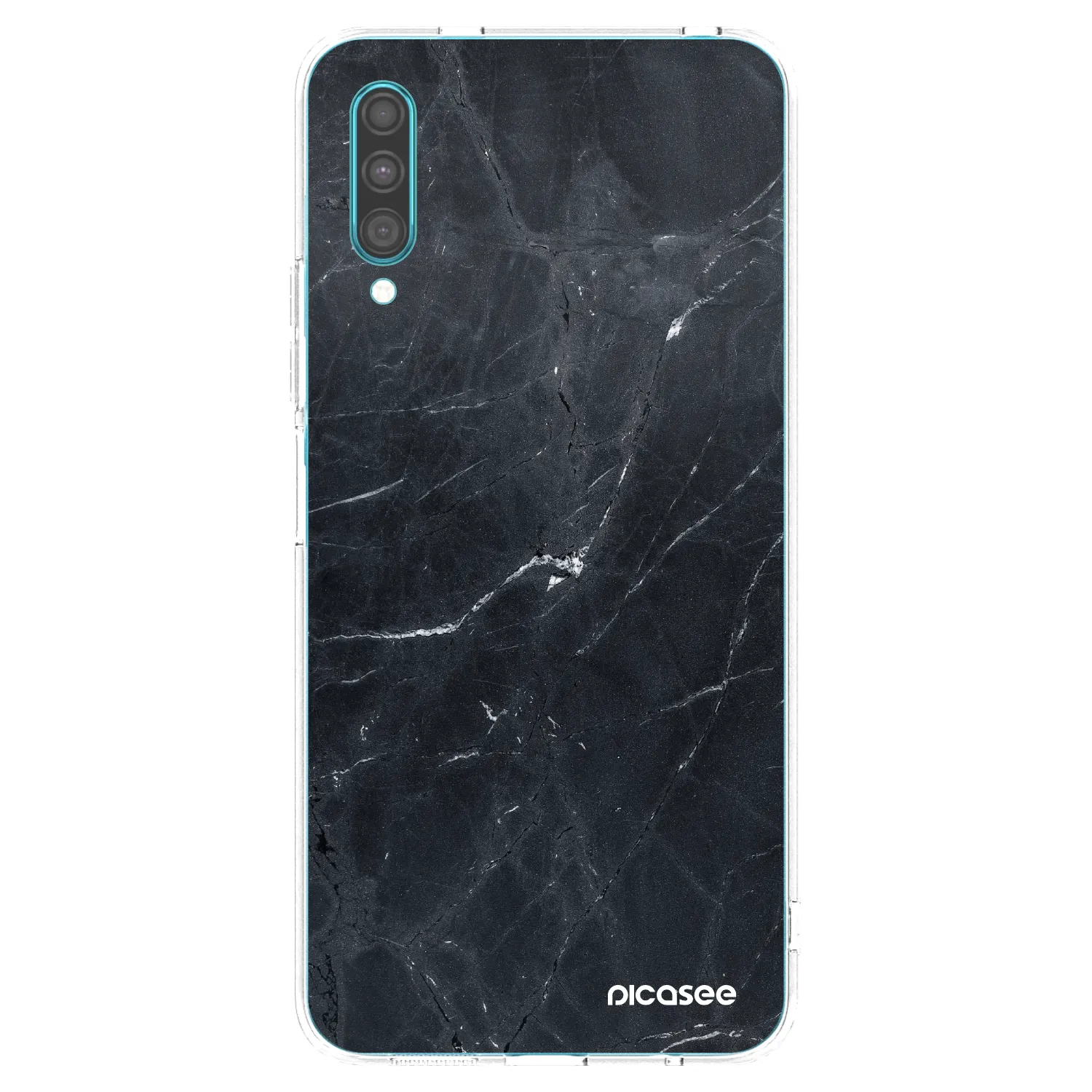Picasee husă transparentă din silicon pentru Samsung Galaxy A30s A307F - Black marble