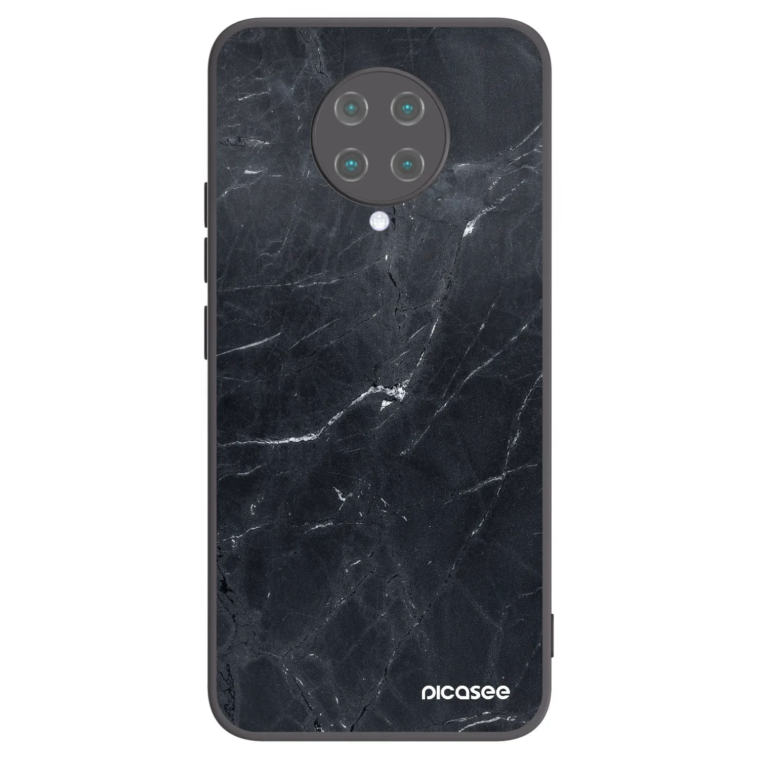 Picasee husă neagră din silicon pentru Xiaomi Poco F2 Pro - Black marble