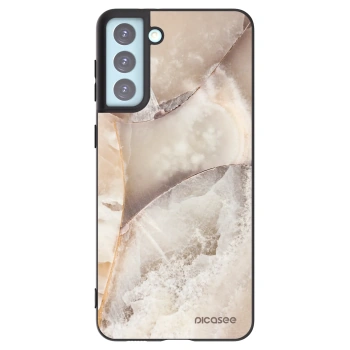 Picasee husă neagră din silicon pentru Samsung Galaxy S21+ 5G G996F - Cream marble
