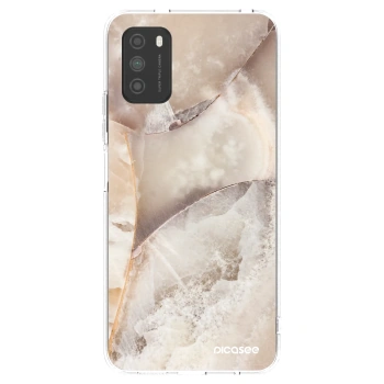 Picasee husă transparentă din silicon pentru Xiaomi Poco M3 - Cream marble