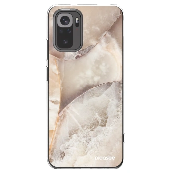 Picasee husă transparentă din silicon pentru Xiaomi Redmi Note 10 - Cream marble