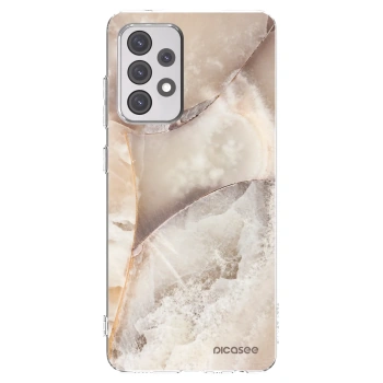 Picasee husă transparentă din silicon pentru Samsung Galaxy A52 5G A525F - Cream marble