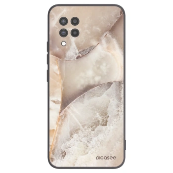Picasee husă neagră din silicon pentru Samsung Galaxy A42 A426B - Cream marble