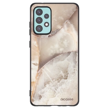 Picasee husă neagră din silicon pentru Samsung Galaxy A72 A725F - Cream marble