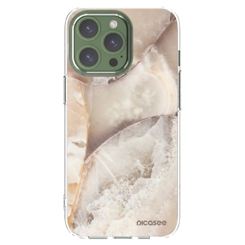 Picasee husă transparentă din silicon pentru Apple iPhone 13 Pro - Cream marble