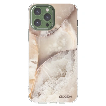 Picasee husă transparentă din silicon pentru Apple iPhone 13 Pro Max - Cream marble