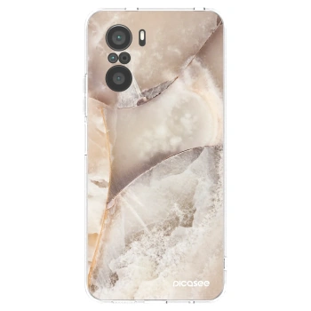 Picasee husă transparentă din silicon pentru Xiaomi Poco F3 - Cream marble
