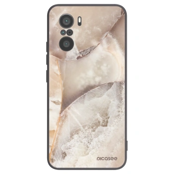 Picasee husă neagră din silicon pentru Xiaomi Poco F3 - Cream marble