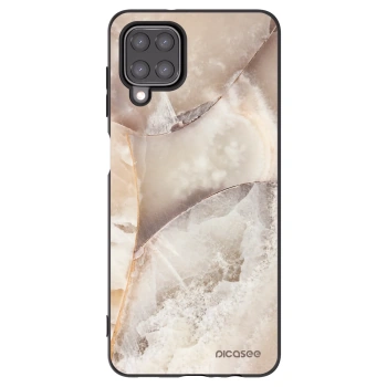 Picasee husă neagră din silicon pentru Samsung Galaxy M12 M127F - Cream marble