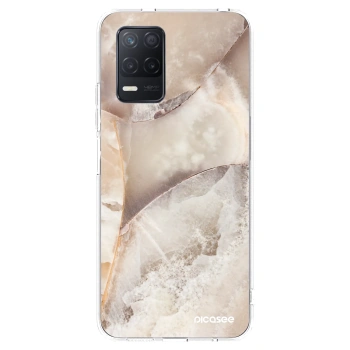 Picasee husă transparentă din silicon pentru Realme 8 5G - Cream marble