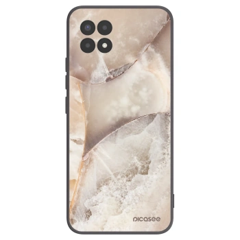 Picasee husă neagră din silicon pentru Realme 8i - Cream marble
