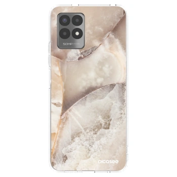 Picasee husă transparentă din silicon pentru Realme 8i - Cream marble
