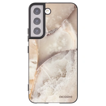 Picasee husă neagră din silicon pentru Samsung Galaxy S22 5G - Cream marble