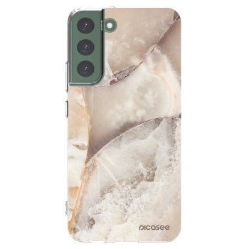 Picasee husă transparentă din silicon pentru Samsung Galaxy S22+ 5G - Cream marble